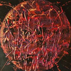 Claude PARIZOT - INCERTITUDE. 40X40.