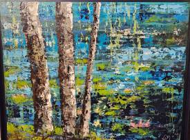 Claude PARIZOT - NYMPHEAS 89X116.jpg