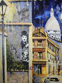 Claude PARIZOT - PAPILLONS DE NUIT. 100X70