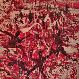 Claude PARIZOT - ILS DANSENT. 40X40.