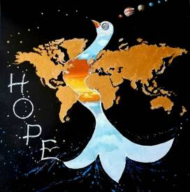 Claude PARIZOT - HOPE. 40X40.