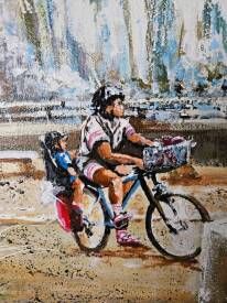 Claude PARIZOT - DETAIL A BICYCLETTE