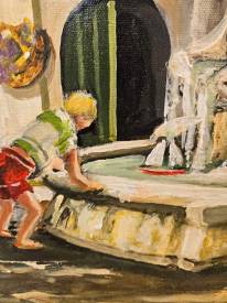 Claude PARIZOT - A LA CLAIRE FONTAINE. DETAIL.
