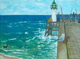 Brigitte PARMENTIER - PROMENADE SUR LE FRONT DE MER -Volet droit  - 300 DPI D- 300.jpg