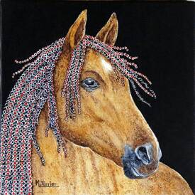 Michel PERRIER - cheval_pointillé_nO5-IMG_7770