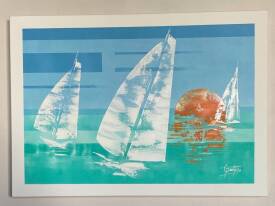 Olivier PESTY - sailboat - blue & Orange.jpg