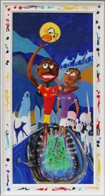 Jean Philippe PEYNET - Hommage au football africain - 114x60cm