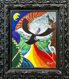 Jean Philippe PEYNET - Hommage à La Source - 45x55cm