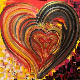 Philippe Combis - Philippe CBS - tableau-100x100-donjon-heart-coeur-sexe-love-abstrait-rouge-noir-erotique-passion-moderne-chines-art-contemporain-architecte-artiste-francais-combis-philippe-cbs.jpg