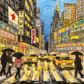 Philippe Combis - Philippe CBS - tableau-100x100-time-ny-time-square-taxi-new-york-art-love-life-abstrait-rouge-jaune-erotique-passion-art-contemporain-combis-cbs-philippe.jpg