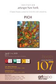 Michel Thévenot dit PICH - "Pich s magic abstract paint#116" exposée  à ArtExpo New York 2025