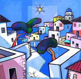 Giuseppe PIERMATTEO - Cote Amalfitaine 80x80cm.jpg