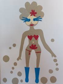 Irène PLAYOULT - La femme aux bottes bleues.jpg