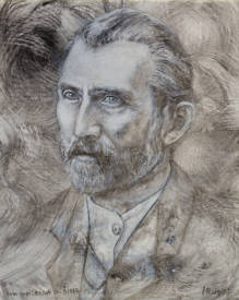 François PLUMART - Van Gogh Acrylique sur bois 50x40cm. Francois Plumart©ADAGP Paris 2016