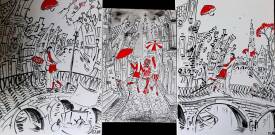 Elva POLYAKOVA - Elva Polyakova - In Amsterdam x 3 painting's
