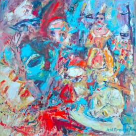José POMARES - Commedia Dell'Arte - 60 x 60 - 2026