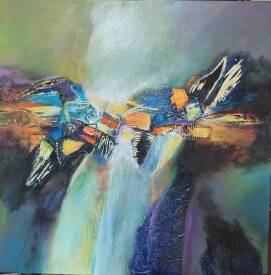 Lysiane Portal - Passage 90x90cm