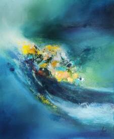 Lysiane Portal - Eclat de la vague 50x60 cm
