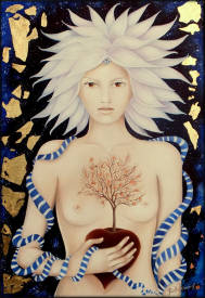 Mado POURTIN MOUSNIER - La sagesse - Huile sur toile - 38X55 - Vendue