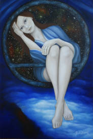 Mado POURTIN MOUSNIER - Juste avant - Huile sur toile - 60X40 - Disponible