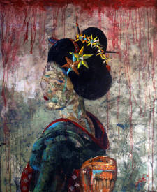 Josep POZO - SERIE GEISHA 00012 122X150 CM WOOD