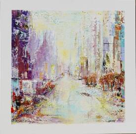 Dany PRUDHOMME - LES ONDELETTES  60 X 60.JPG vendu