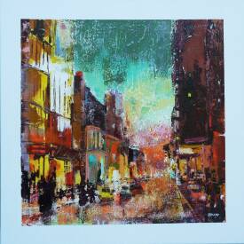 Dany PRUDHOMME - CALLE-CALIENTE  60 X 60. vendu