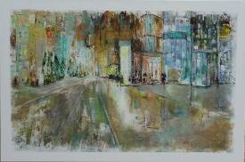 Dany PRUDHOMME - SHOPPING  120x 80. vendu Prix de A.R.G 2017 Salon international de Valmy