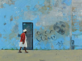 Annie PUYBAREAU - Mural azul