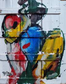 Witold PYZIK - MARIANE_W. PYZIK_43×34cm_acryliq. bois recyclé.jpg