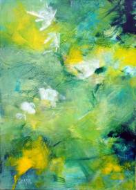 Marianne QUINZIN - Light Green 50 x 70 - 2021