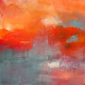 Marianne QUINZIN - Silent sunset 80x80 2025