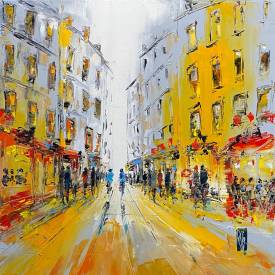 Christian RAFFIN - 1649-Passage en ville-80x80cm-Huile-sur-toile-2023-Christian-Raffin.jpeg