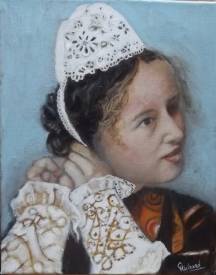 Catherine RICHARD - Bretonne au bonnet