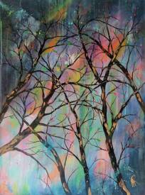 Anne ROBIN - Le retour du printemps peinture acrylique