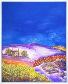 Anne ROBIN - Bleu comme le ciel de Toscane