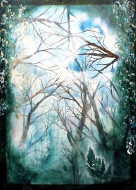 Anne ROBIN - A travers le givre peinture acrylique