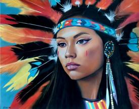 Rolande Cébollada - ROLCE Pastel - INDIENNE N°1.JPG