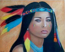 Rolande Cébollada - ROLCE Pastel - INDIENNE N°2.JPG