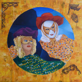 Georges RUAULT - MASQUE CARNAVAL 60X60 (4)