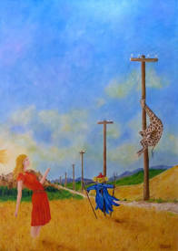 Georges RUAULT - La Girafe peureuse 50X70