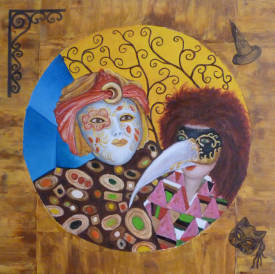 Georges RUAULT - MASQUE CARNAVAL 60X60 (2)