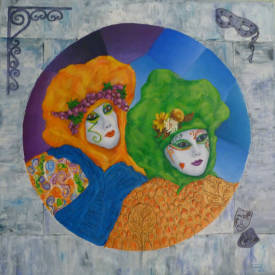 Georges RUAULT - MASQUE CARNAVAL 60X60 (3)