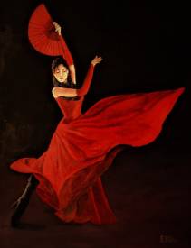 Jean-Yves SAINT LEZER - La danseuse espagnole