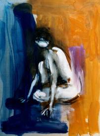 Jean-Claude SALOMON - 011 Femme bleue - Huile sur toile - 130 x 97 cm - 2002.jpg