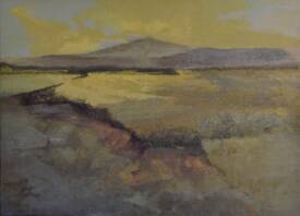 Sabine SAMÉLÉ - Série "Jaunes silence" Acrylique sur toile 73 x 100 - Disponible-