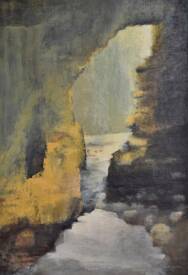 Sabine SAMÉLÉ - Ecouter l'eau qui résonne. Acrylique sur toile 120 x 80- Disponible -