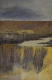 Sabine SAMÉLÉ - Série "Jaunes silence" Acrylique sur toile 92 x 60 - Disponible -