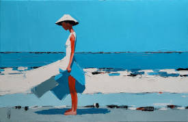 Virginie SCHROEDER - ROBE BLANCHE AU VENT 100X65 ACRYL.jpg