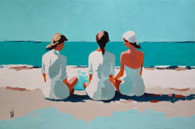 Virginie SCHROEDER - DEMOISELLES SUR LA PLAGE 120X80.jpg